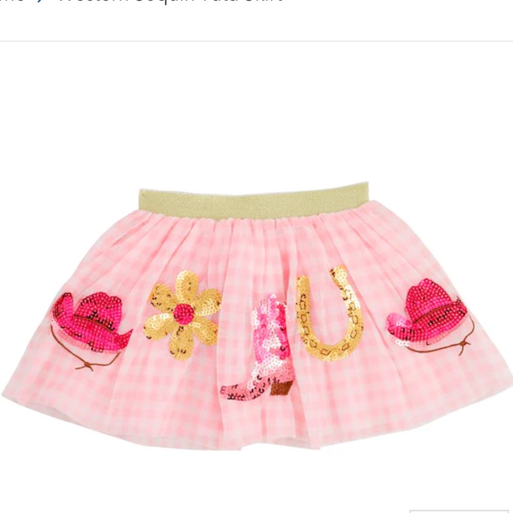 Mud Pie Pink Sequin Skirt